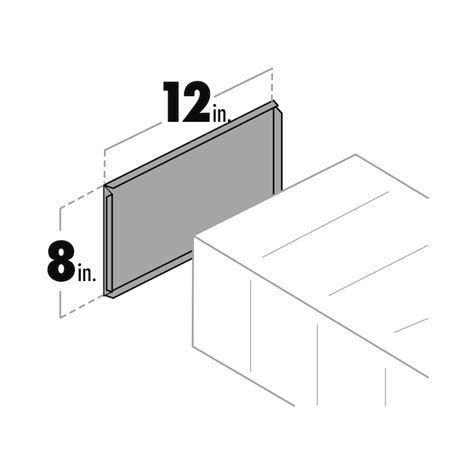 IMPERIAL 8-in x 12-in Galvanized Steel Rectangular Duct End Cap GVL0246 ...