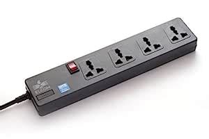 Elcom Spike Guard 4-Universal sockets Single Switch : Amazon.in: Home ...