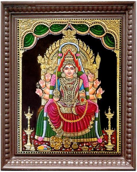 Samayapuram Mari Amman Tanjore Painting