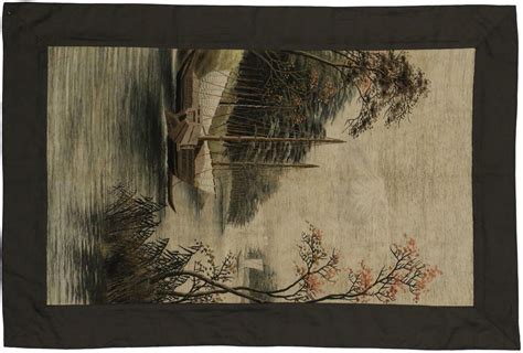 Antique Chinese Silk Embroidered Tapestry, Wall Hanging For Sale at ...