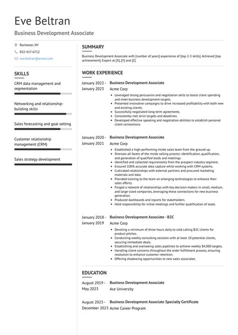Development Associate Resume Examples 的图像结果