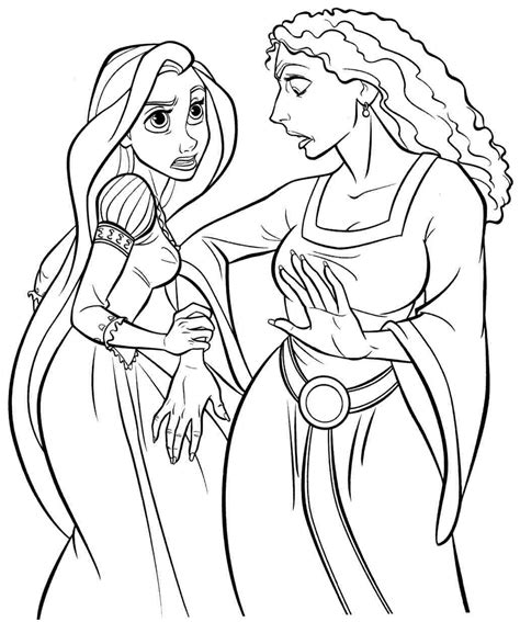 Free Rapunzel Coloring Pages at GetColorings.com | Free printable ...