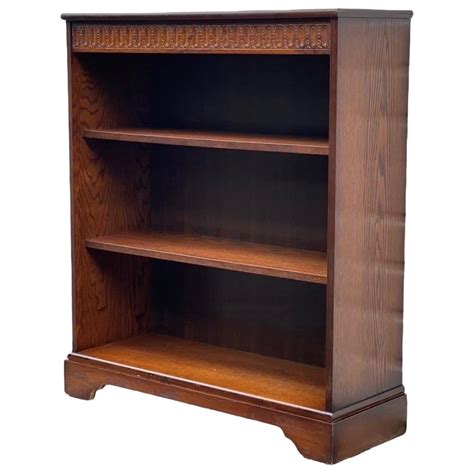 Antique Style Corner Bookcase, Fixed Shelves For Sale at 1stDibs