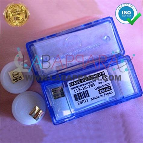 Microscope Micrometer Calibration Glass Slide with 0.01MM Micrometer ...