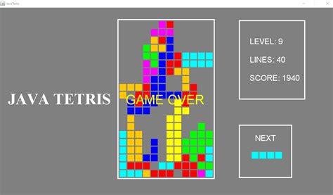 Image result for Java Tetris Game Netbens