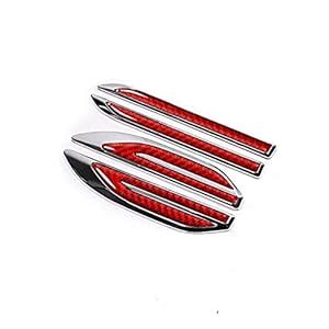 Automaze Carbon Fibre Side Markers Metal Fender Trim Stickers ...