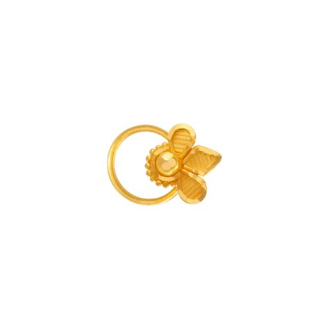 22KT (916) Yellow Gold Nose Ring – P.C. Chandra Jewellers
