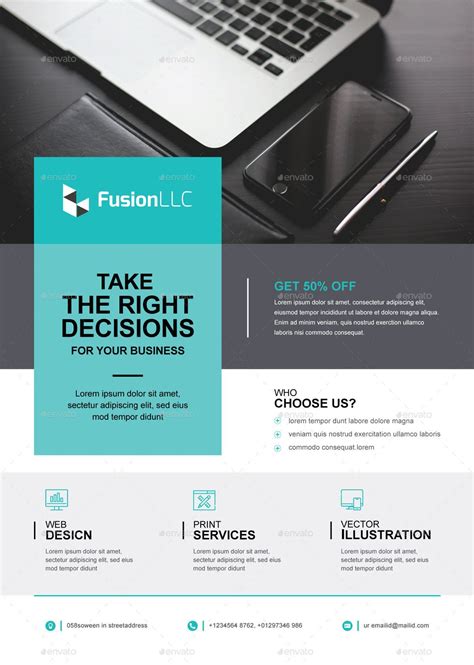Flyer templates 27 business flyers – Artofit