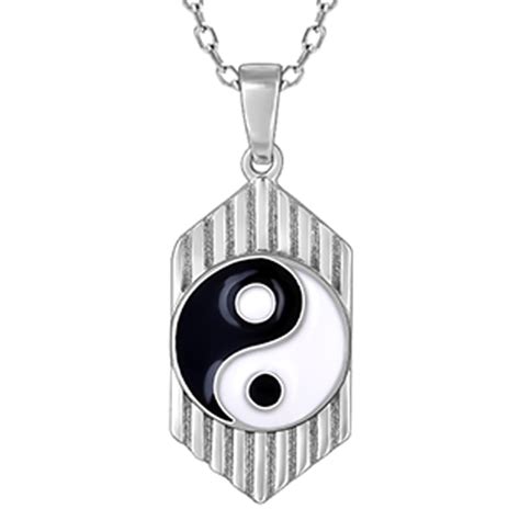 Buy GIVA 925 Silver Yin And Yang Energy Pendant With Link Chain ...