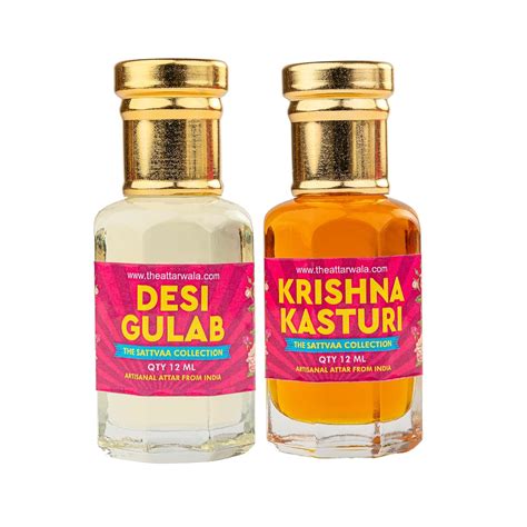 Attar Desi Gulab + Kamal| Indian & Mordern Blend | Unisex Non-Alcoholic ...