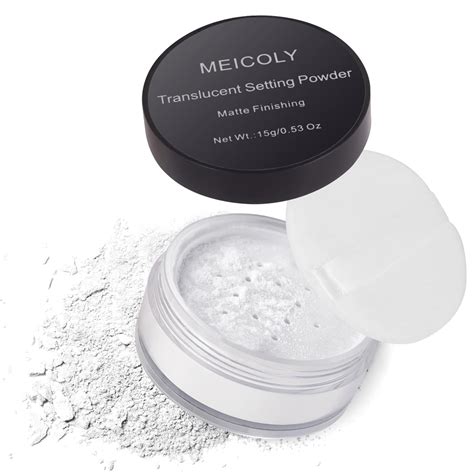 MEICOLY Talc-Free Setting Powder with Sifter,Long Lasting Loose Face P ...