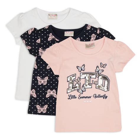 3-pack Baby Girl T-shirts (3108045) | LTD Kids