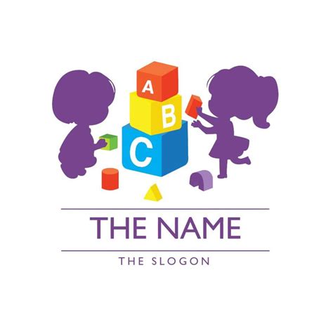 creative preschool / kindergarten logo - MasterBundles