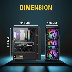 Amazon.in: Buy Ant Esports Elite 1100 Mid-Tower Computer Case/Gaming ...