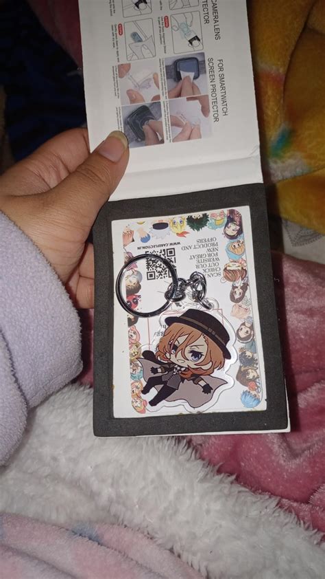 Careflection Bungou Stray Dogs Keychain, Cartoon Anime Acrylic ...