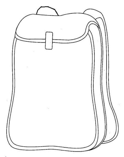 Backpack Coloring Page