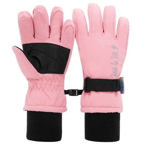 Kids Waterproof Gloves | Dusty Pink for Snow | Jan & Jul