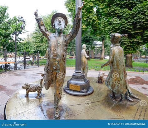Monument `Odessa Time` Ukraine Editorial Stock Image - Image of ...