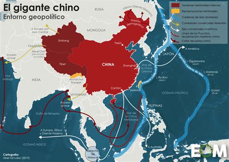 La geopolítica de China en Asia-Pacífico - Mapas de El Orden Mundial - EOM