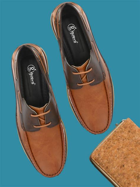 Guava Men's Tan Casual Boat Formal Shoes (GV15JA848) – Hirolas