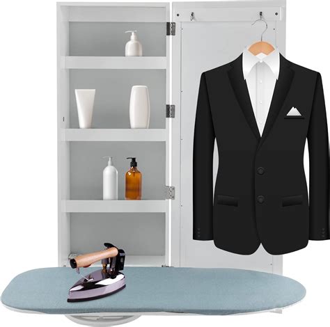 Amazon.com: BANLICALI Wall Ironing Board Cabinet, Modern Wall Mounted ...