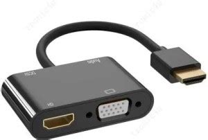 Etzin HDMI To VGA & HDMI Adapter Dual HD VGA Splitter for Pc Laptop ...
