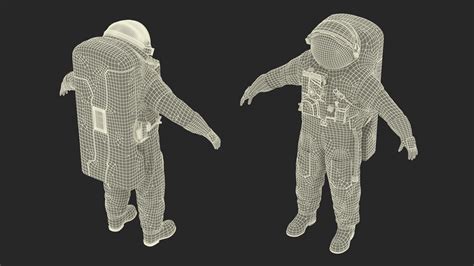 Astronaut Wearing Feitian Space Suit Rigged for Cinema 4D 3D | 3D ...