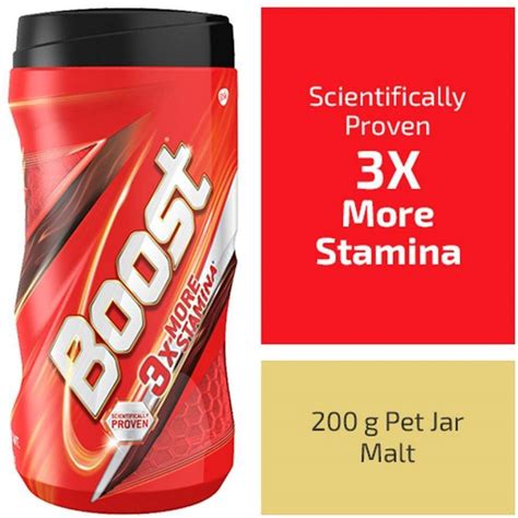Boost 3x more stamina 200 gm milk drink mix Price in India - Buy Boost ...
