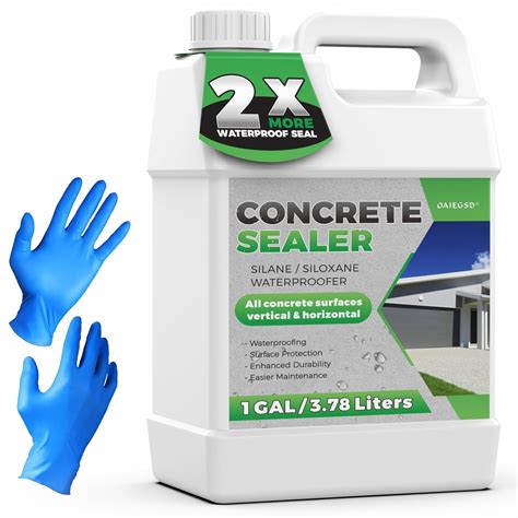 Professional Concrete Sealer, 1 Gallon Penetrating Concrete Sealer ...