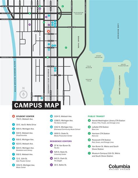 Columbia College Chicago — Campus Map by columchi - Issuu