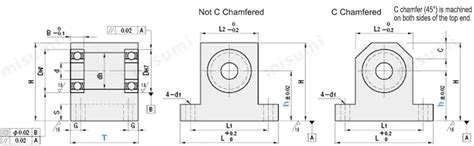 Bearings with Housings, Double Bearing, T-Type without Retainer Ring ...