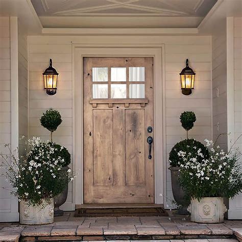 Custom Rustic Wooden Front Door: Farmhouse Style, Interior/exterior ...