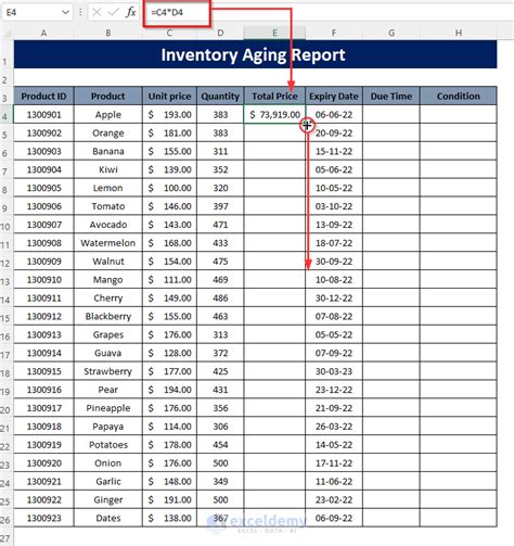 Image result for Excel Aging Report