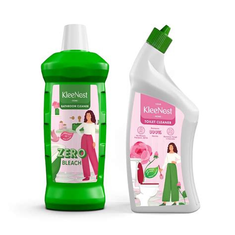 Kleenest Bathroom & Toilet Cleaner Combo | Plant-Based Cleaning Liquid ...