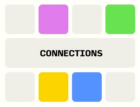 Connections – Make your own connections game!
