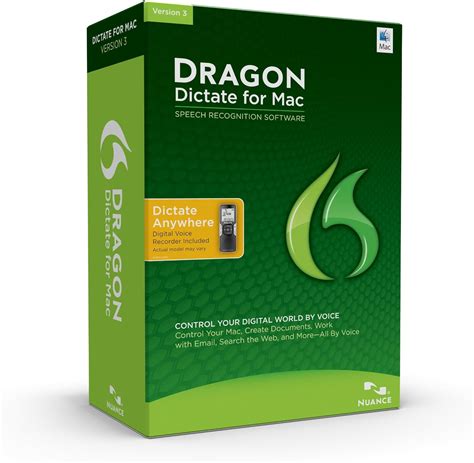 Amazon.com: Dragon Dictate for Mac 3.0 with Digital Recorder (KeyCard ...