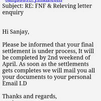 Sutherland Global Services — salary & relieving letter