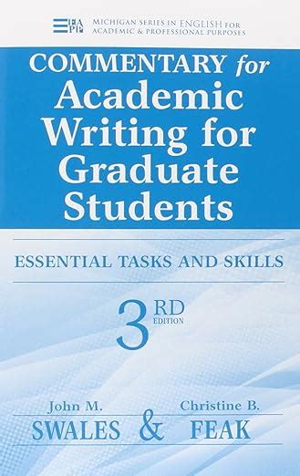 Buy Commentary for Academic Writing for Graduate Students: Essential ...