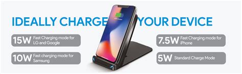 Amkette Power Pro Air 600 Qi Certified Wireless Charger with 3 Charging ...