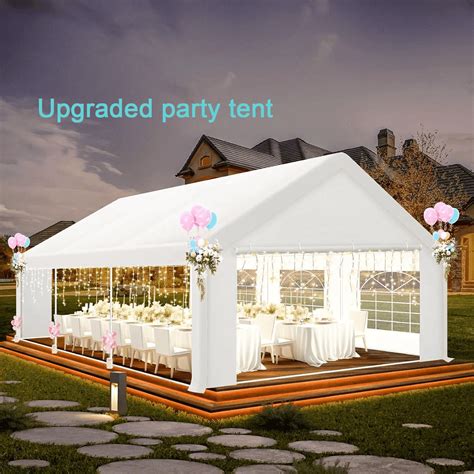 COBIZI Party Tent Heavy Duty, 20x20ft Wedding Tent, Large Canopy Tents ...