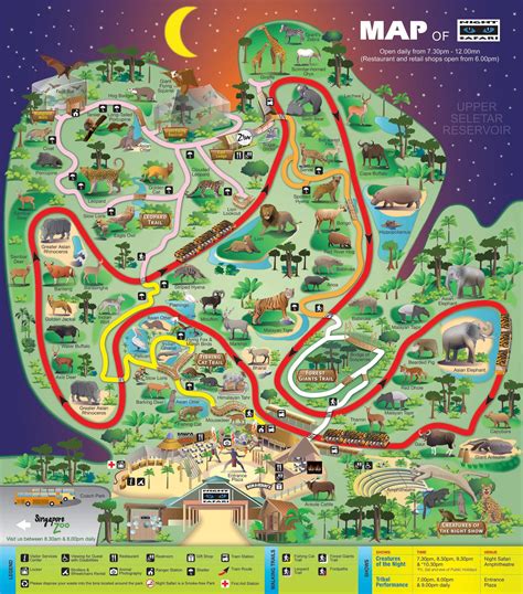 Singapore Zoo Map