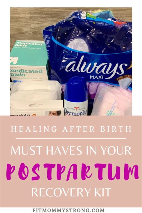 Must haves in your Postpartum Care Kit for optimal recovery after baby ...
