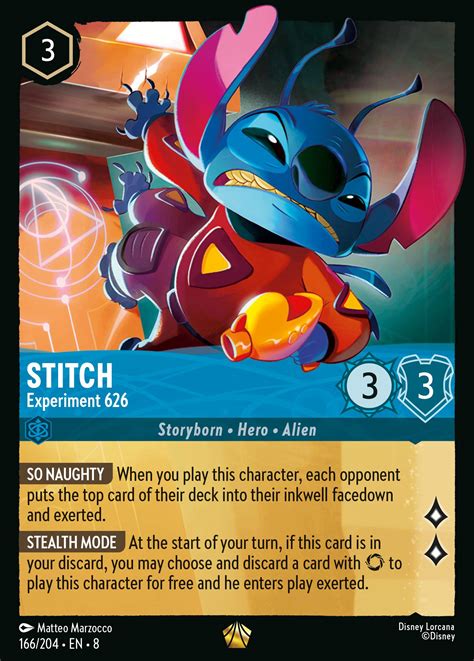Stitch - Experiment 626 Lorcana Card | inkDecks.com