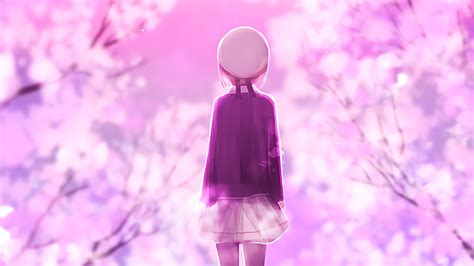 Anime Cherry Blossoms Wallpaper
