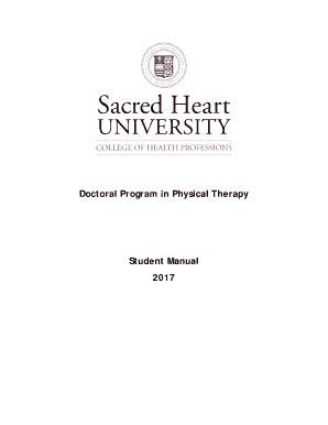 Fillable Online Revised Student Manual. current Student Manual given to ...