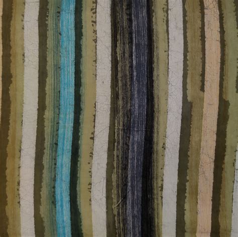 Pure Cotton Multiblock Brush Dabu Shades Of Mehendi Orange Blue Hand B ...