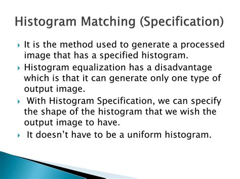 Image result for Histogram Specification Problems Solved in Image Processing