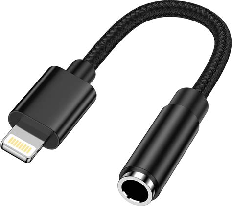 Ocbuo Headphone Adapter for iPhone, [MFi Certified] Lightning to 3.5mm ...