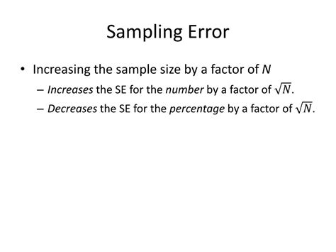 Image result for Sampling Error Probability Formula