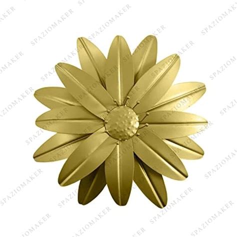 Spaziomaker Metal Flower Wall Art Decor Large Indoor Wall Hanging ...